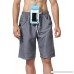ICNBUYS Swim Trunks Beach Trunks with Waterproof Phone Pouch Pocket Grey Quick Dry Grey B07FDTLRL7